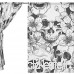 Emmala Voile Voile Rideau Vintage Sucre De Crâne Floral Imprimé Unique Polyester Matériel Tissu Pour Chambre Décor Home Porte Déco Cuisine Salon 2 Panneaux 198 1 X 139 7 Cm - B07V68P11F